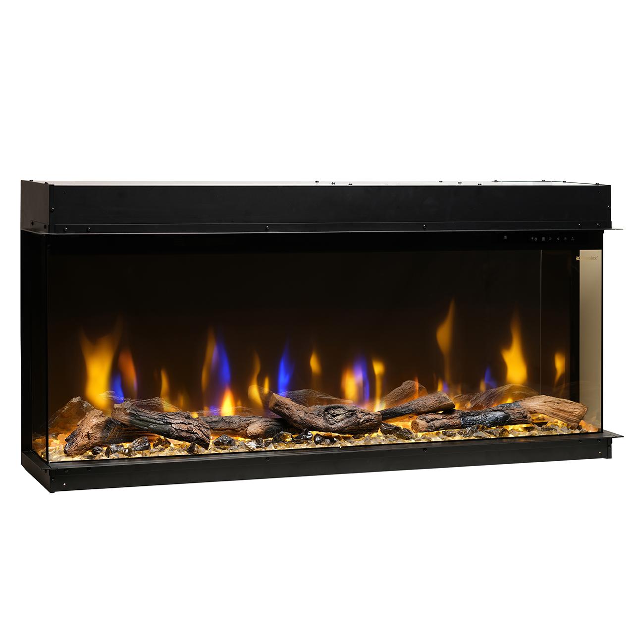 Dimplex Ignite Bold 50 - Premium Elektrokamin mit 3-seitiger Panorama-Ansicht, Optiflame® Technologie & App-Steuerung