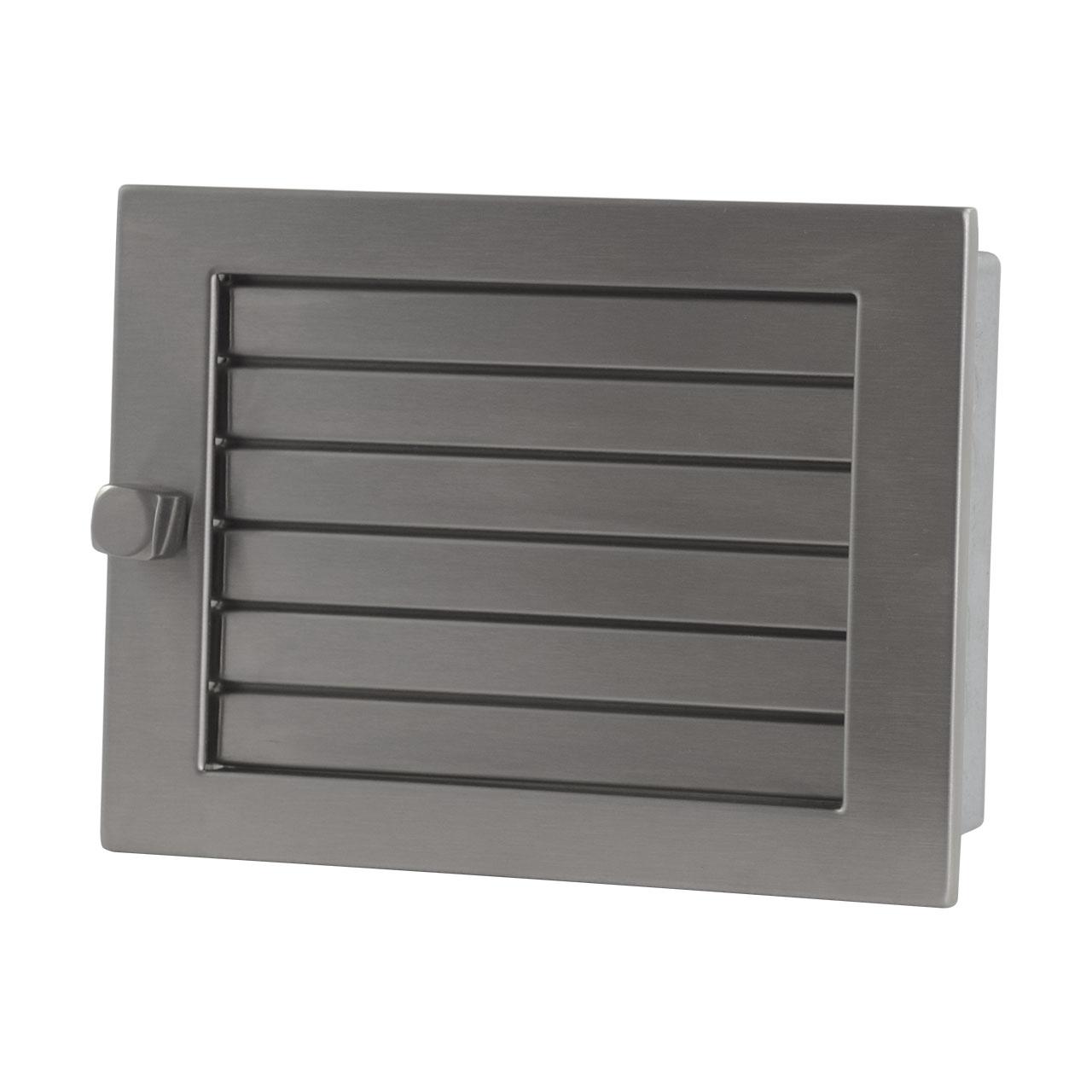 Lüftungsgitter CB-Tec Warmluftgitter Edelstahl exklusiv matt - Ausführung: 20x15 cm