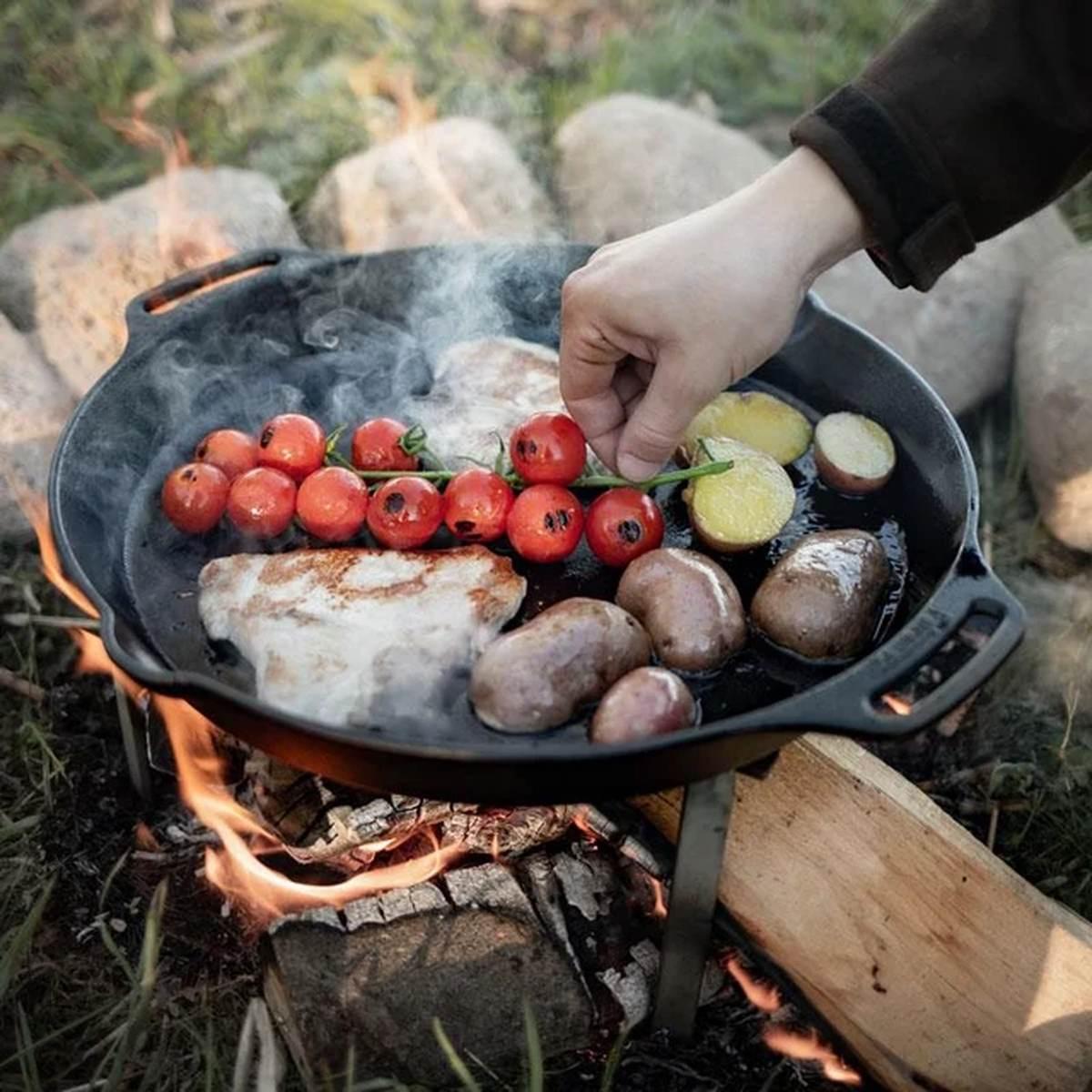 Petromax Gusseisen Feuerpfanne mit Henkeln - Ausführung: 20 cm