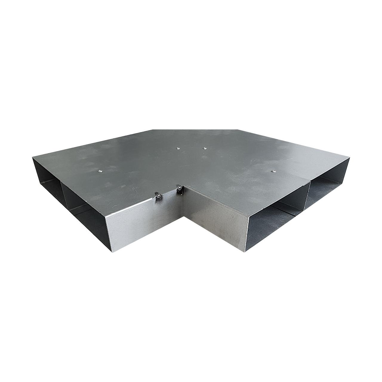 CB-tec Flachkanal 50 mm 90° Eck-Element - Ausführung: 2-Kanalführung 270 x 50 mm