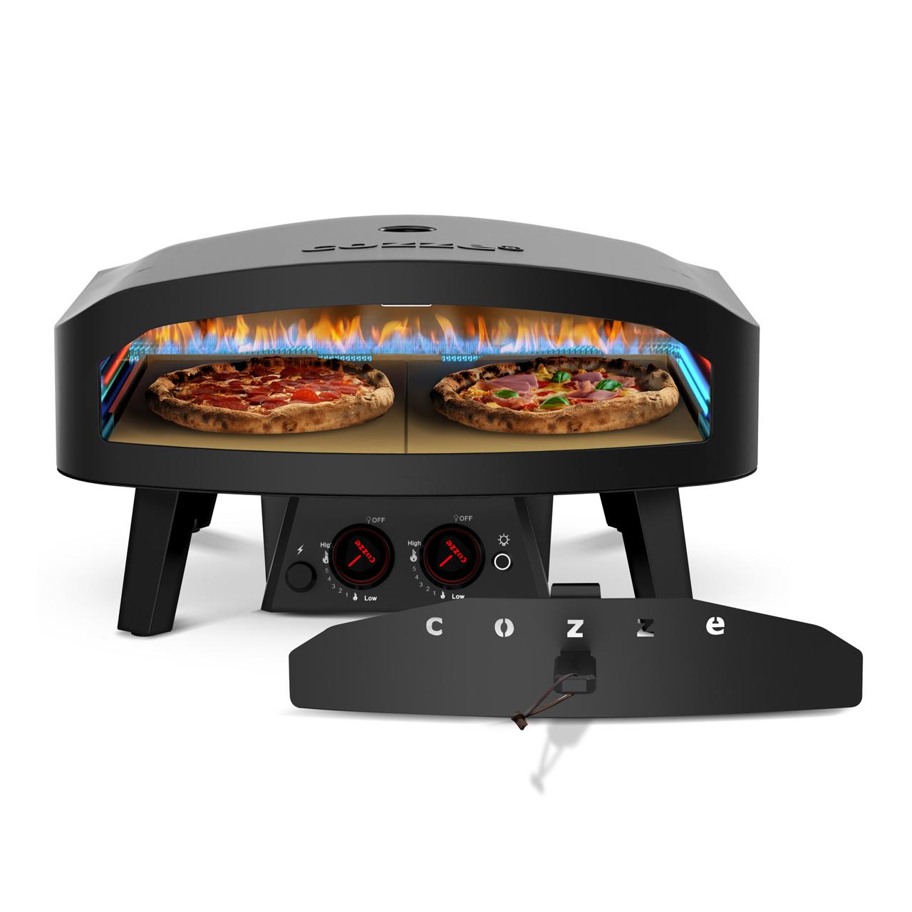 Gas Pizzaofen Cozze 24 Zoll Black Edition XXL Pizza bis 60 cm