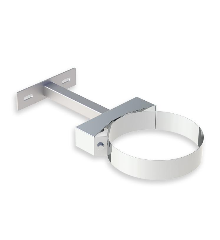 Jeremias DW Wandhalter verstellbar - Wandabstand: 50-150mm - für Schornstein-Innendurchmesser: 115mm