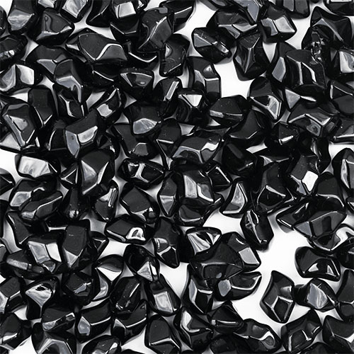Dekorative Steine, schwarzer Kristall, 1 kg