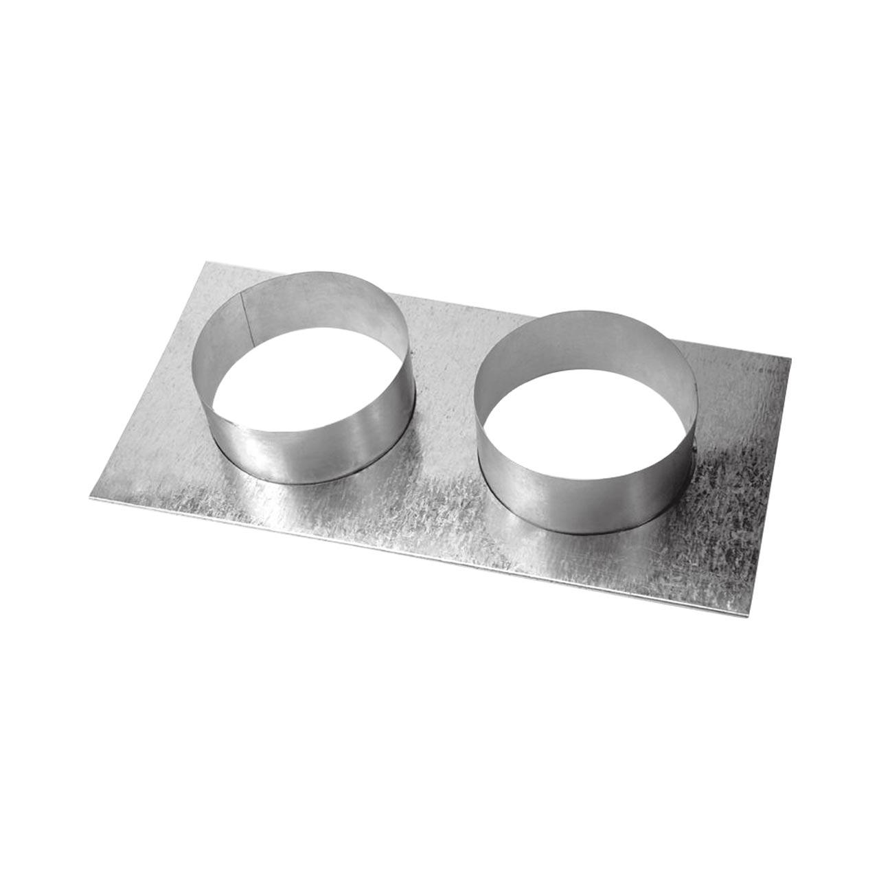 CB-Tec Lüftungsgitter Stutzenblech 35x15 cm - Stutzen: 150 mm oval