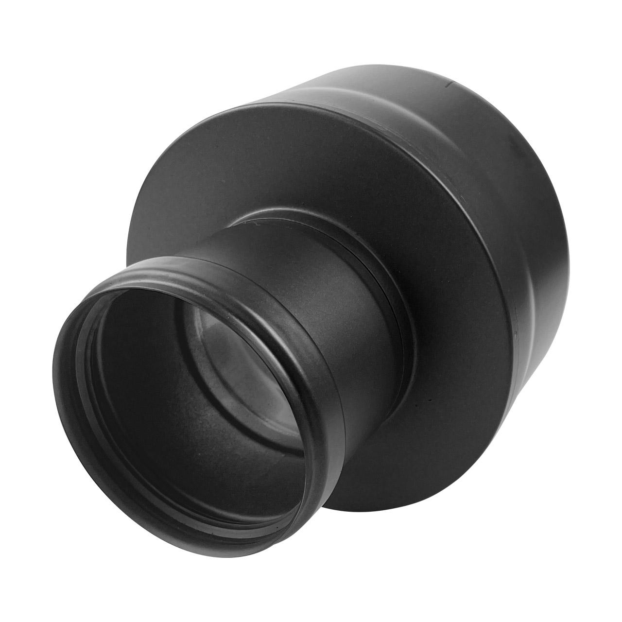Doppelwandiges Pelletofenrohr Adapter EW/DW DN 80 mm Schwarz