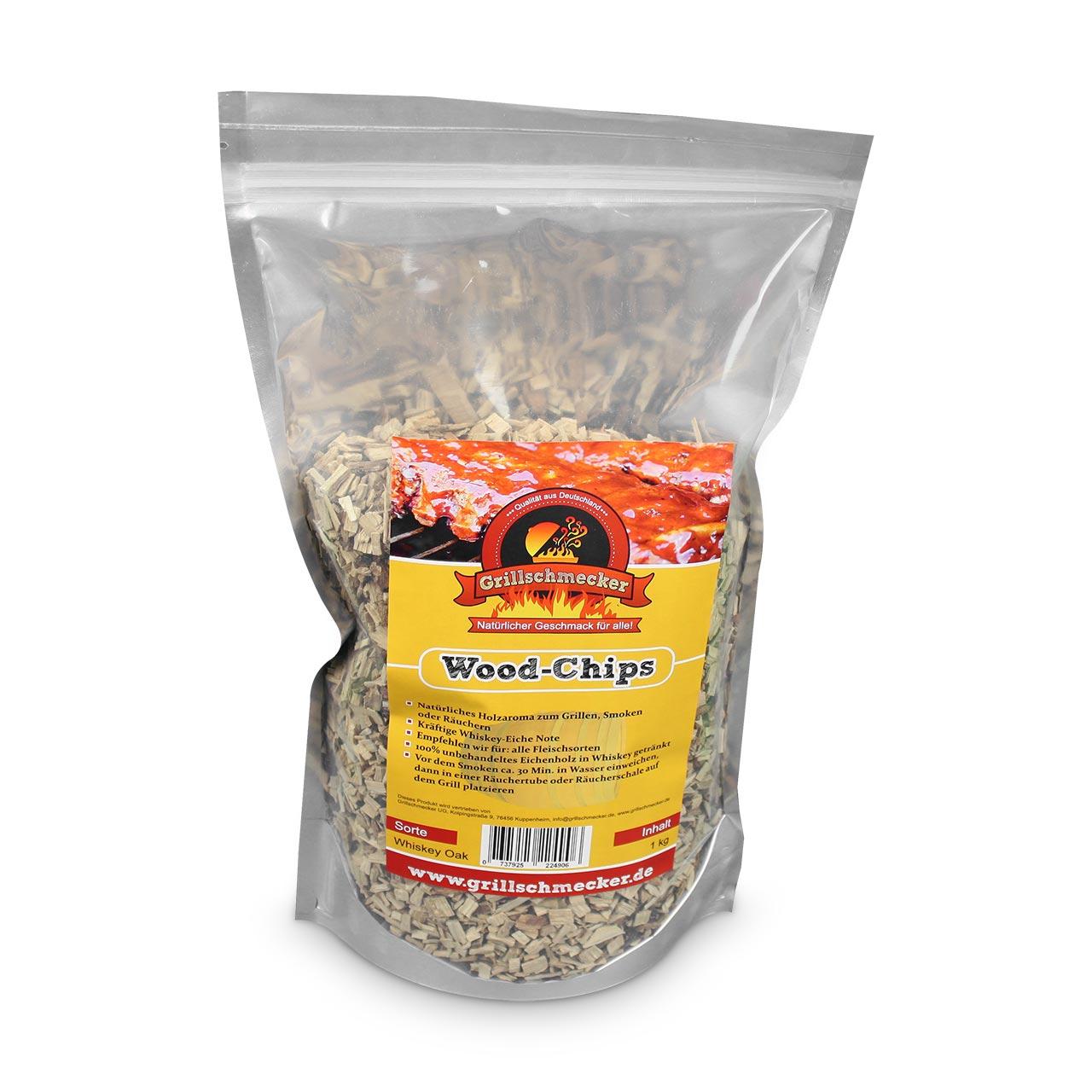 Holz Räucherchips Grillschmecker Whisky Oak 1 kg Woodchips