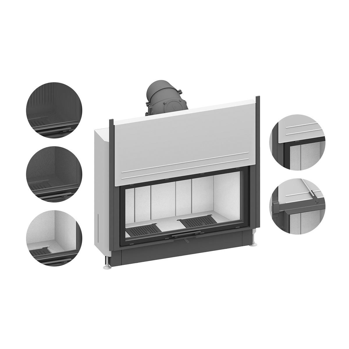 Kamineinsatz Lina 100 h mit 10 kW