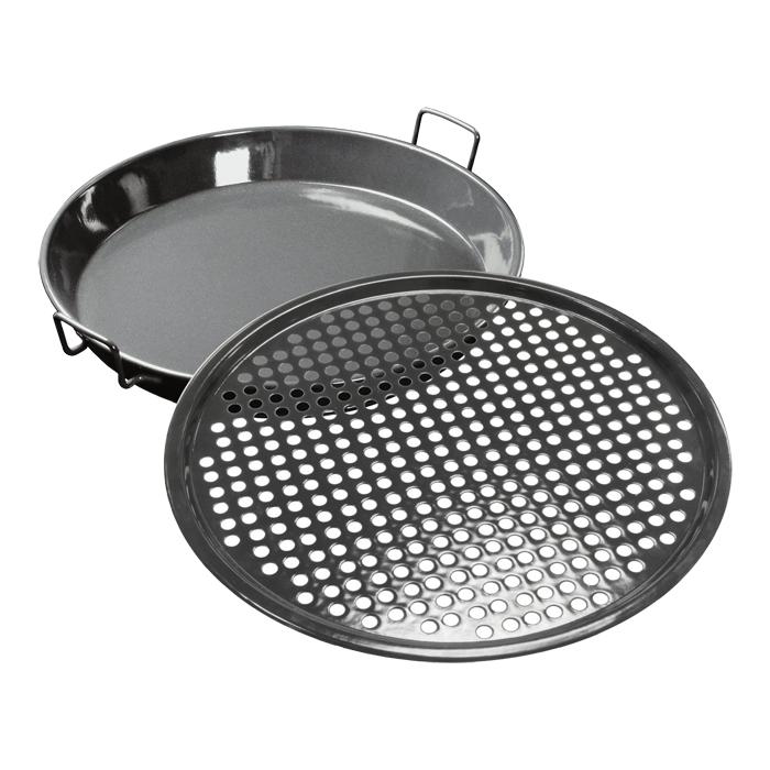 Gourmet Set 2-teilig (Pfanne Ø 34cm & Pizzablech Ø 33cm)