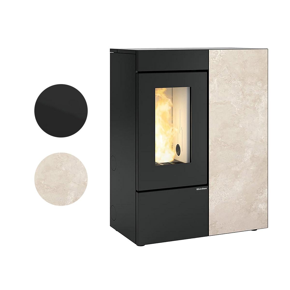 Pelletofen Extraflame Evolution Line Annalisa Plus mit 12 kW - Verkleidung: Gres Ostuni