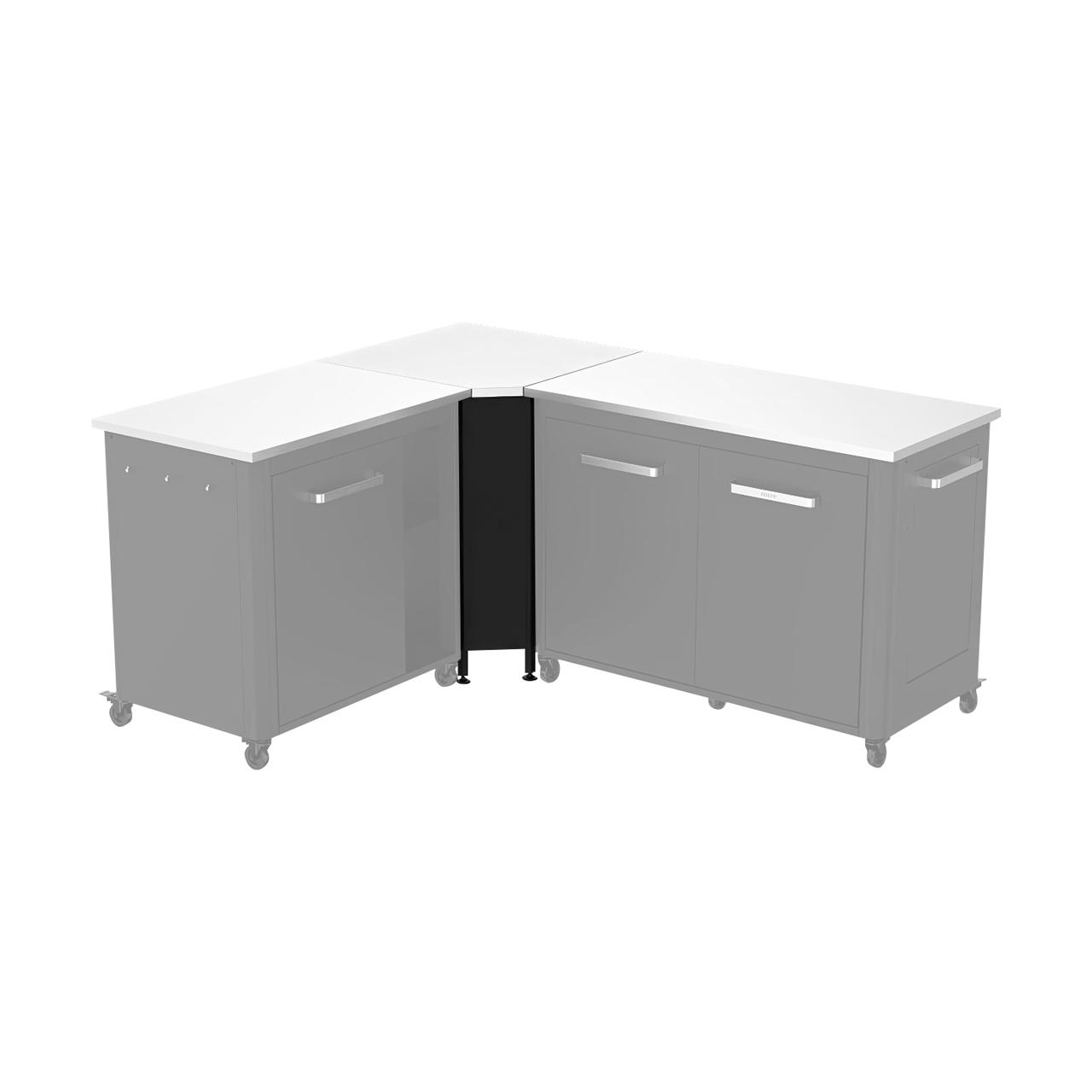 Cozze Tisch für Outdoorküche Eckmodul 90x60x90 cm, Outdoor Schrankmodul