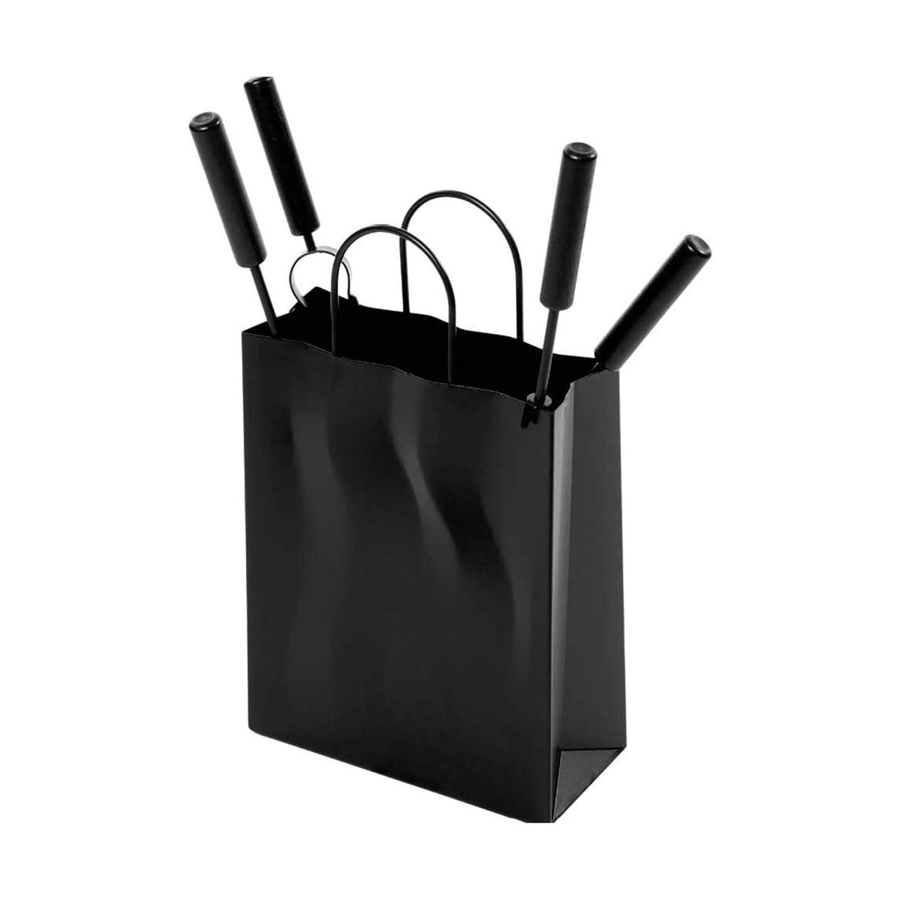 Kaminbesteck Lienbacher 4tlg. schwarz Holzgriffe