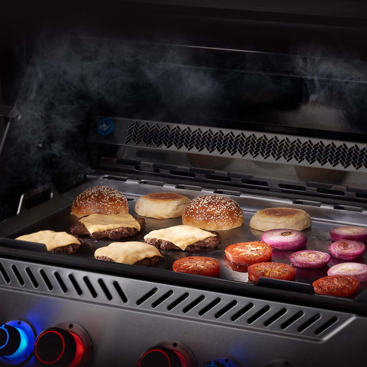 Grillzubehör Napoleon Edelstahl Grillplatte Plancha für Prestige/PRO, sowie Rogue 525 & 625