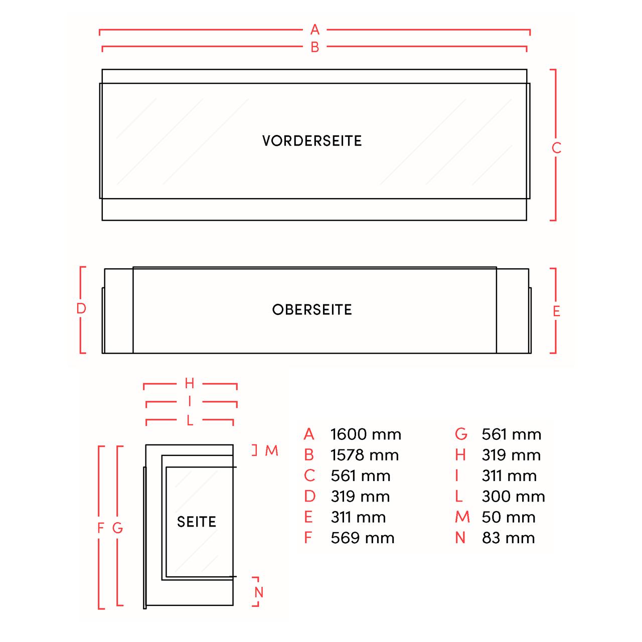 Elektrokamin La Nordica Lumen 1600 - Ausführung: Eck Links
