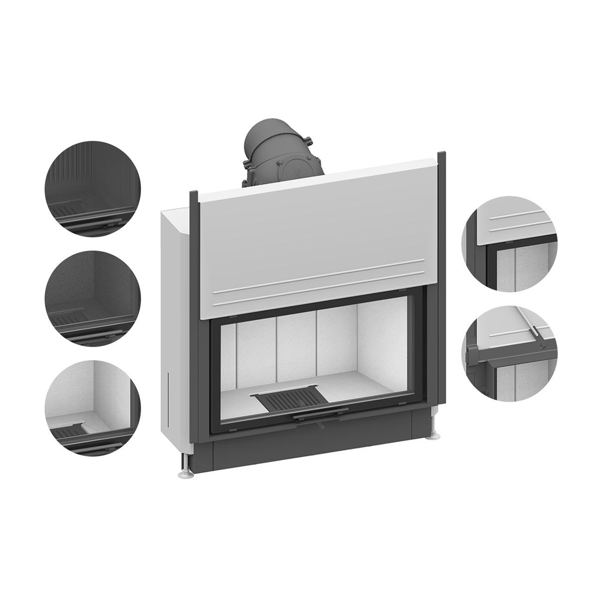 Kamineinsatz Schmid Lina 87 h mit 10 kW