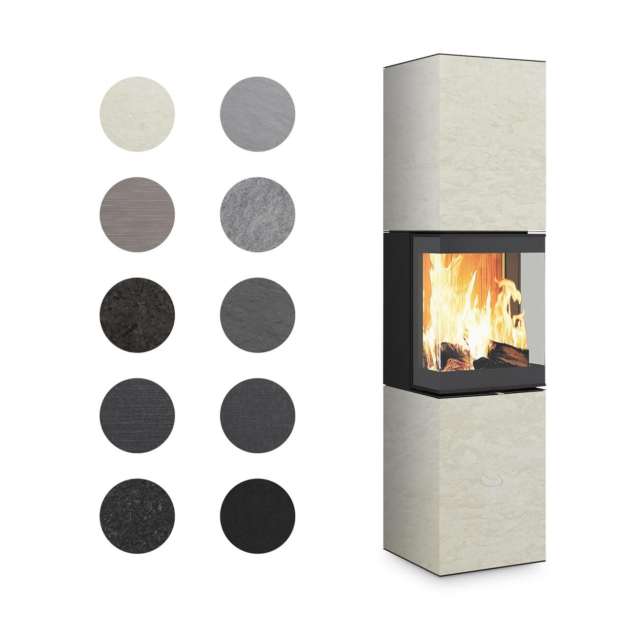 Speicherofen Monolith Rock K30XL 6,0 kW - Ausführung: K30XL Nero Roma