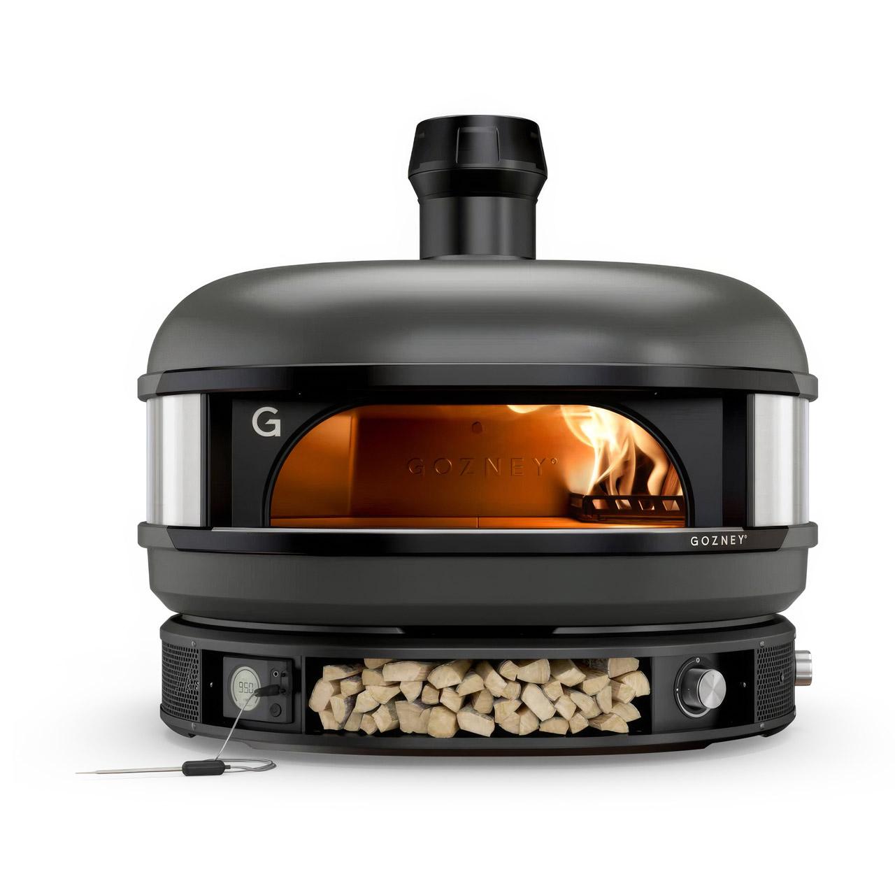 Ausstellungsstück - Pizzaofen Gozney Dome Off Black Dual-Fuel Bundle inkl. Gestell & Dampfinjektor (kein Versand)