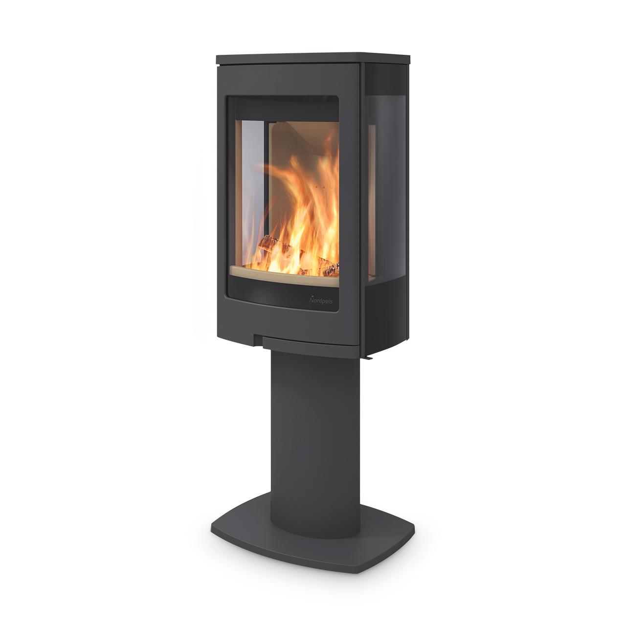 Kaminofen Nordpeis Duo 1 mit Seitenglas 5 kW