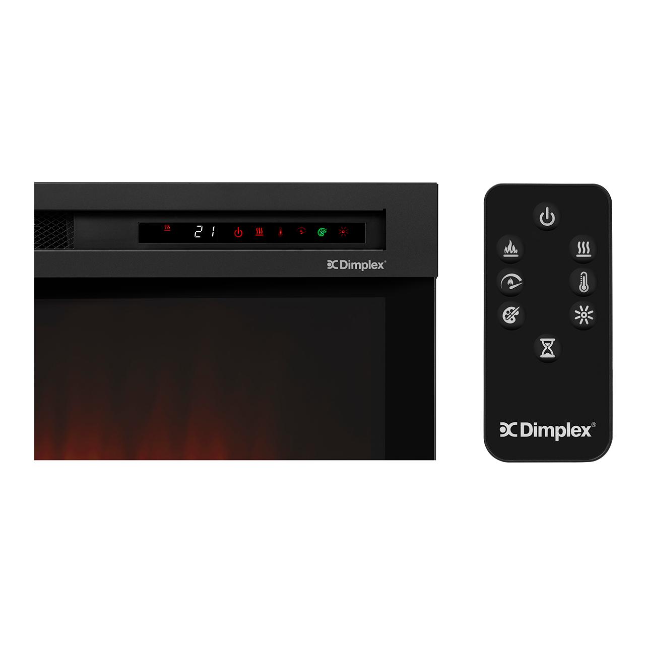 Dimplex Electric Firebox XHD23 - Moderner 1-seitiger Elektrokamin mit Optiflame Flammeneffekt, LED Glutbett & integrierter Heizung