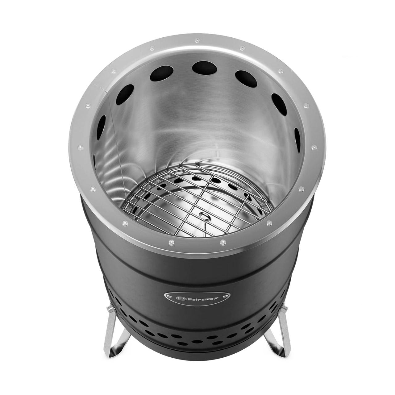 Feuertonne Petromax Pyron Black Edition Terrassenofen