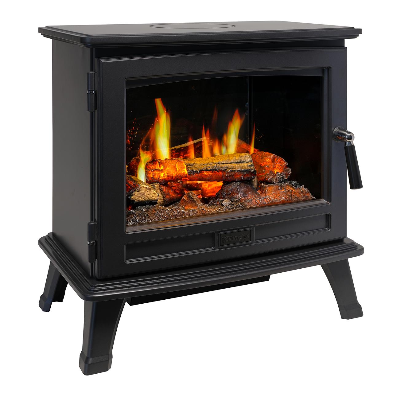 Dimplex Belgravia Elektrokamin - Opti-V Flammenbild mit Sound, Heizfunktion und realistischer Gusseisenoptik