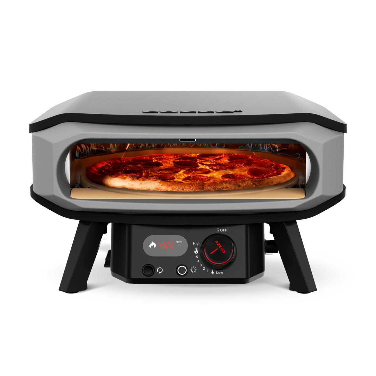 Gas Pizzaofen Cozze 17 Zoll Premium Rotate 50 mbar, inkl. drehbarem Pizzastein & Hitzeschild