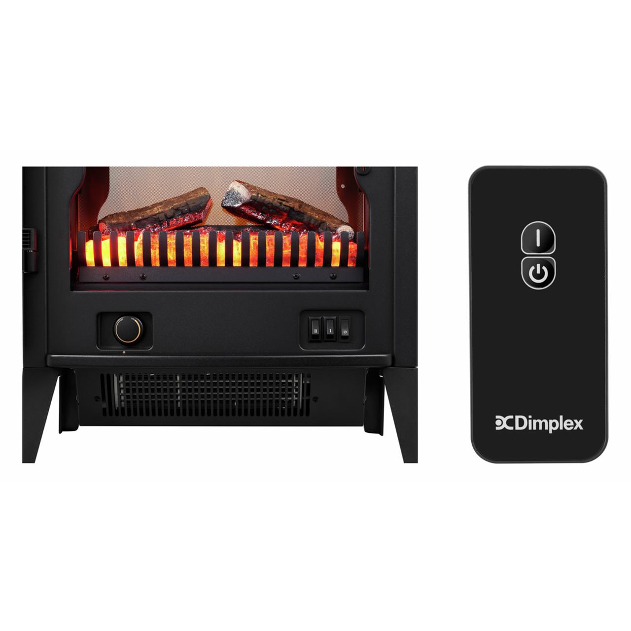 Dimplex Lucia FSC Elektrokamin - Kompakter Design Kaminofen mit Optiflame Flammen und Heizfunktion