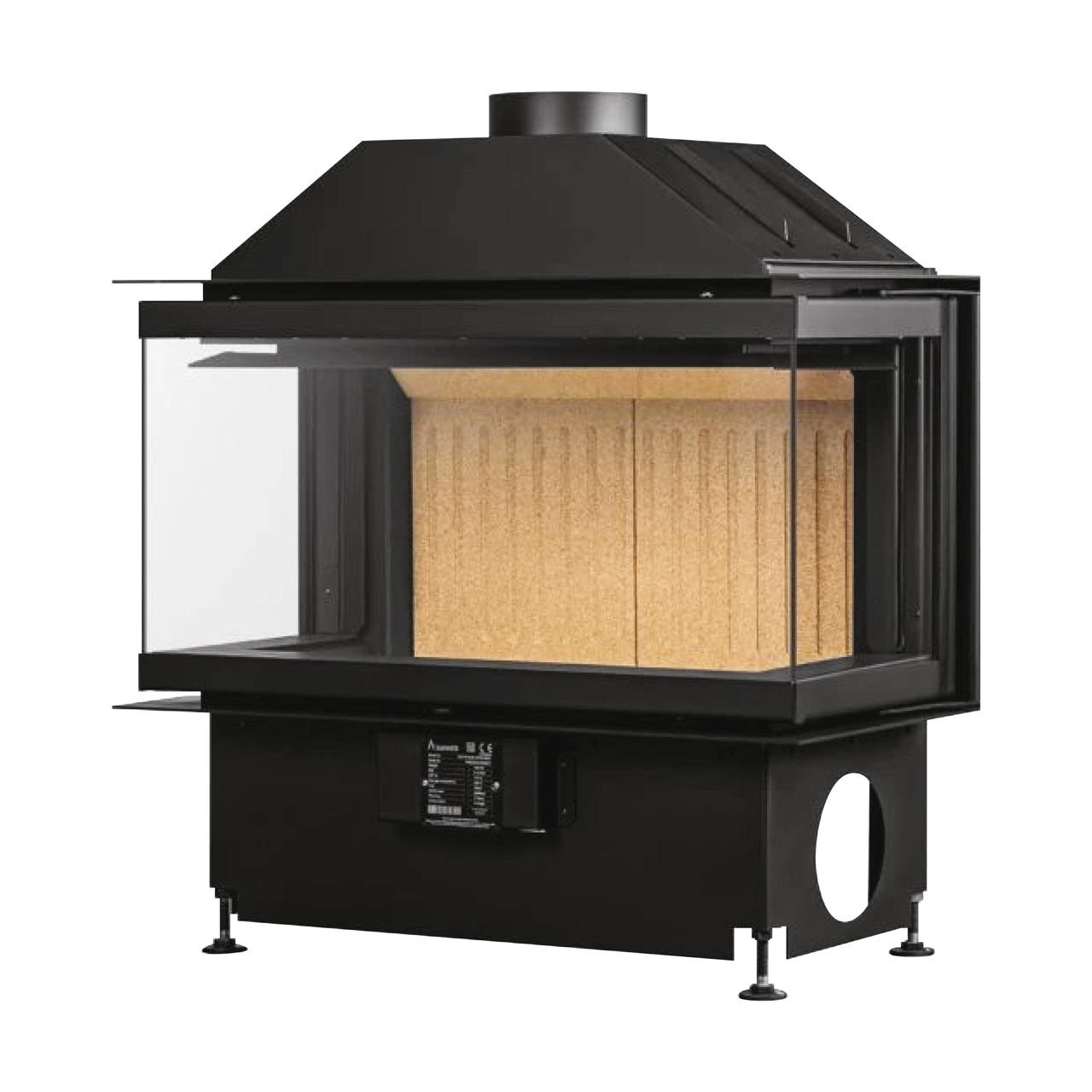 Kamineinsatz A.Caminetti Crystal 80 Open Side 7 - 12 kW