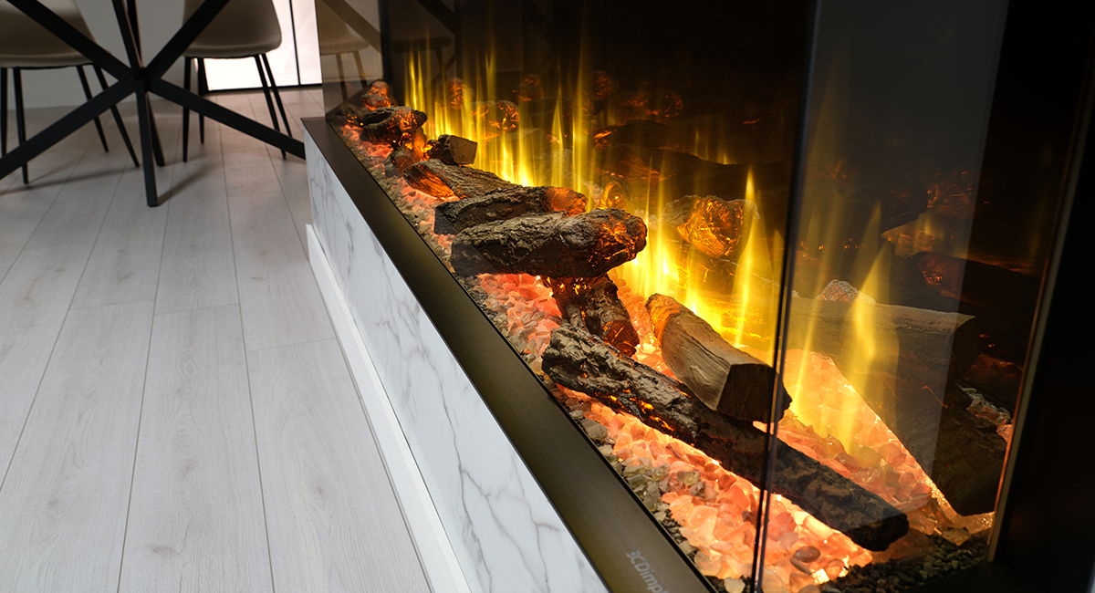 Dimplex Ignite Ultra 40 Elektrokamin - 3-seitiges Flammenerlebnis mit ...