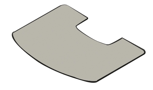 Vorlegeplatte aus Glas