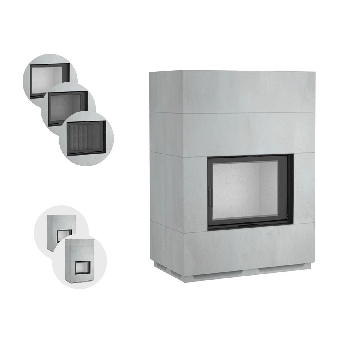 Kaminbausatz Camina S7 mit 9 kW