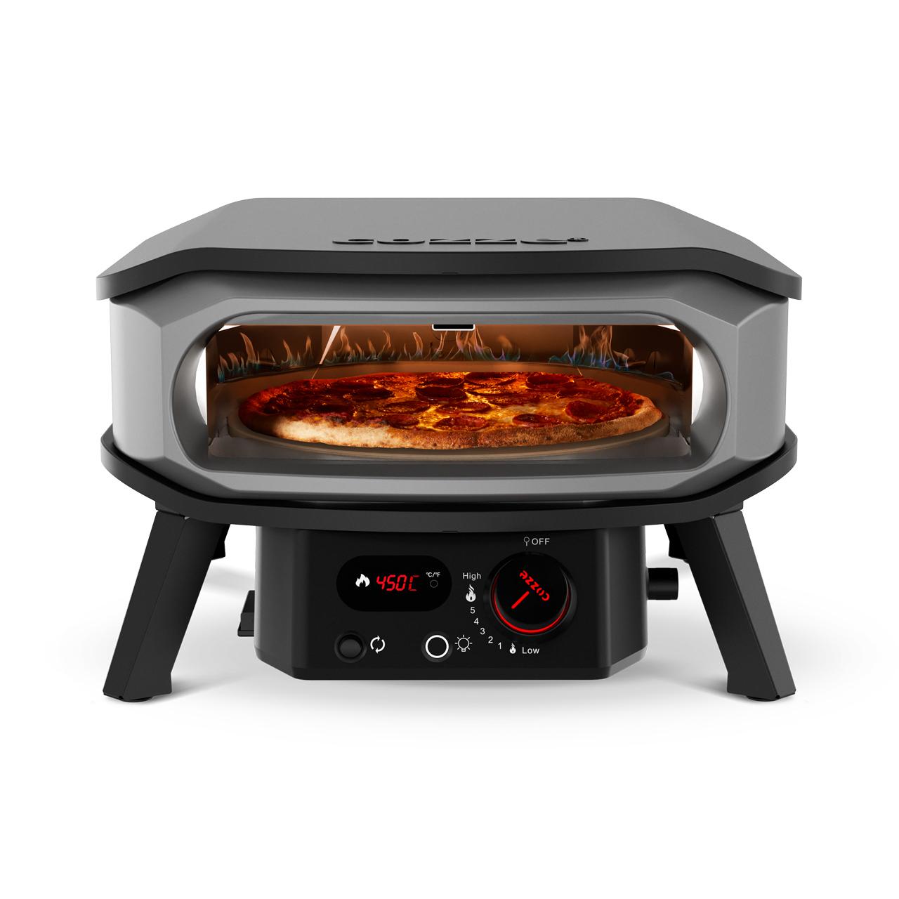 Gas Pizzaofen Cozze 13 Zoll Premium Rotate 50 mbar, inkl. drehbarem Pizzastein & Hitzeschild