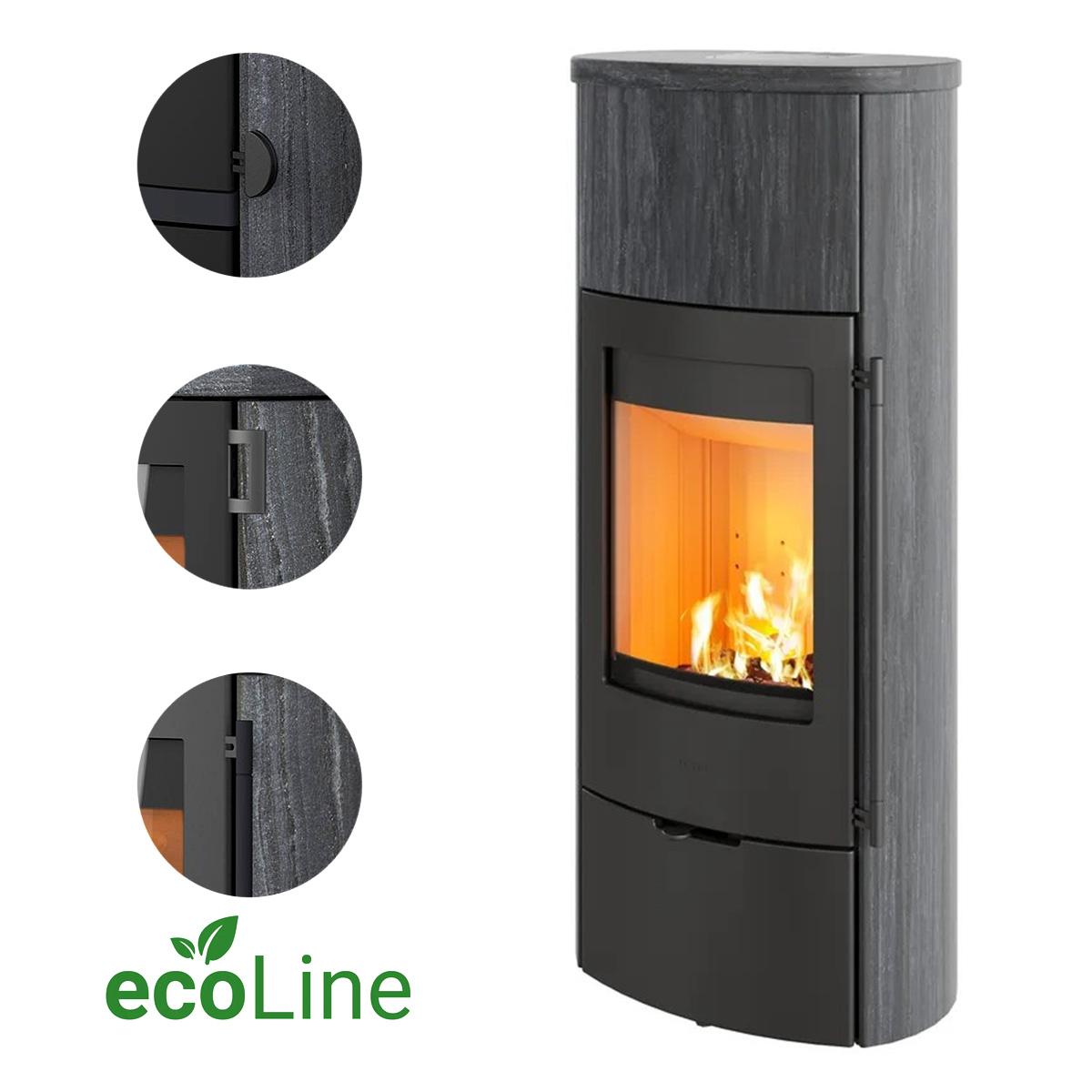 Kaminofen Lotus Jubilee 25M Indian Night ecoLine 7,2 kW inkl. Wärmespeicher