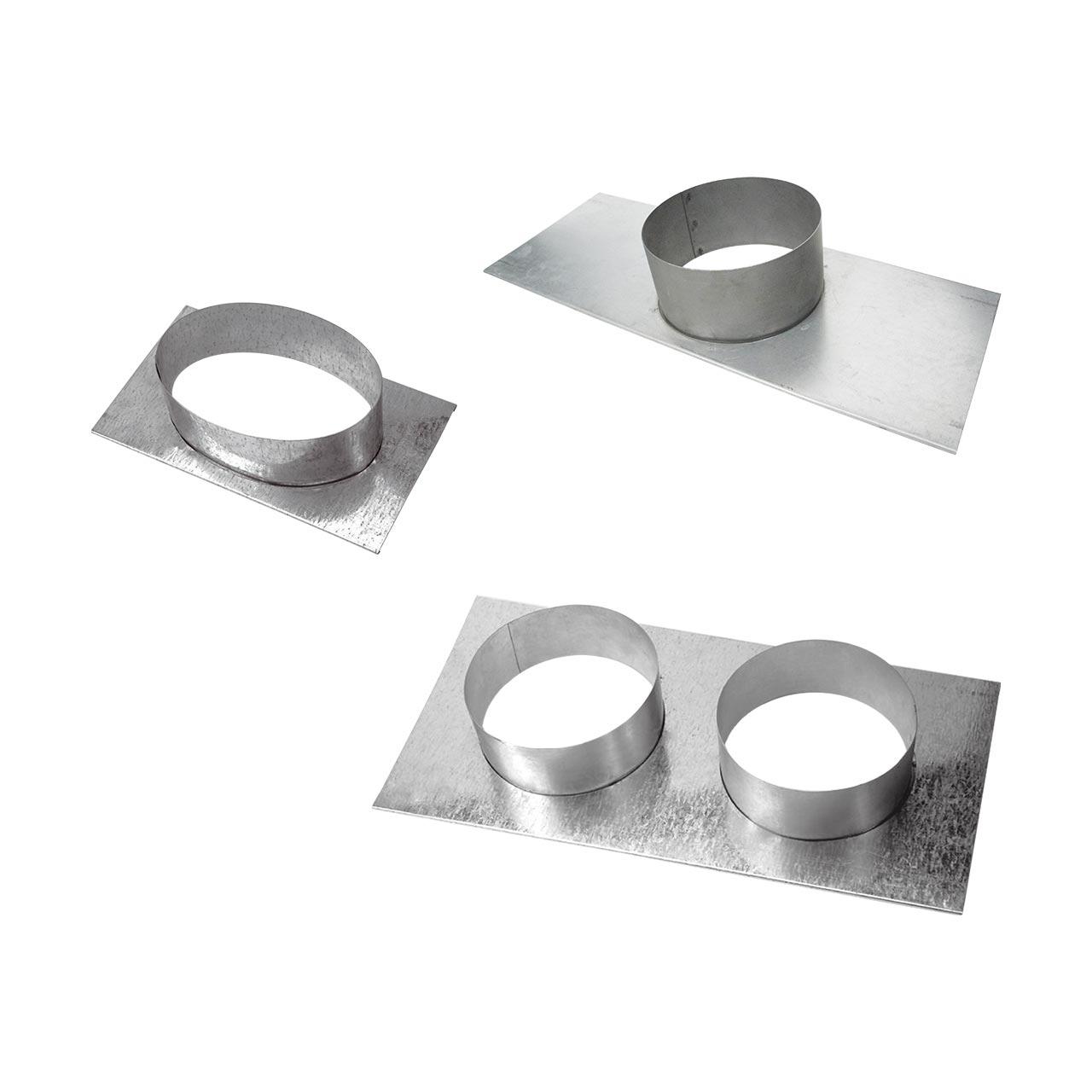CB-Tec Lüftungsgitter Stutzenblech 35x15 cm - Stutzen: 150 mm oval