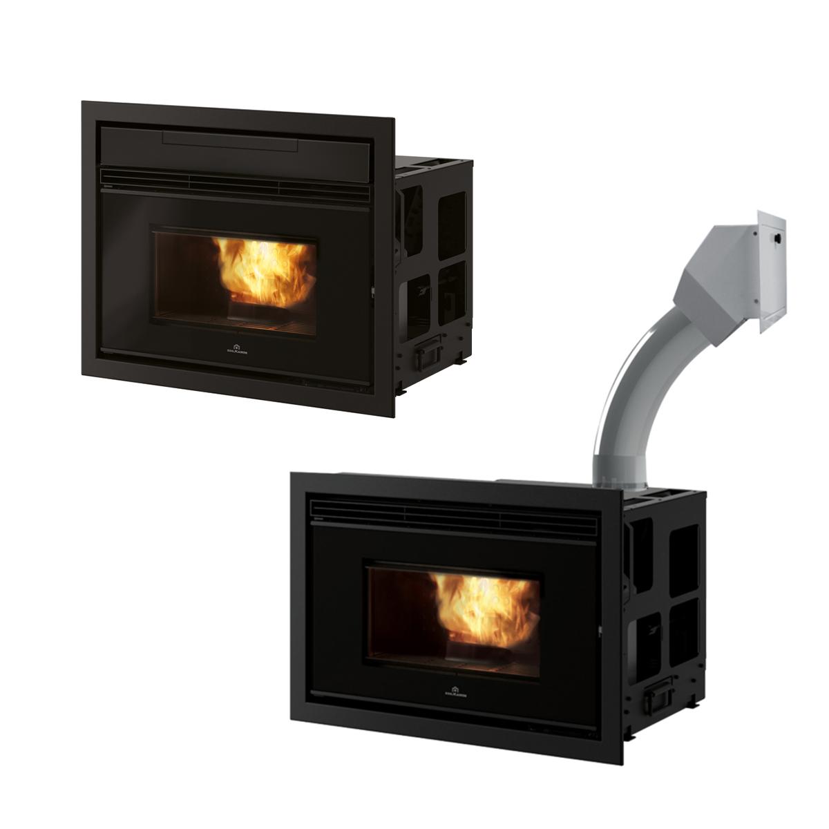 Pellet Kamineinsatz Edilkamin Pellkamin 12++ Evo 12,7 kW