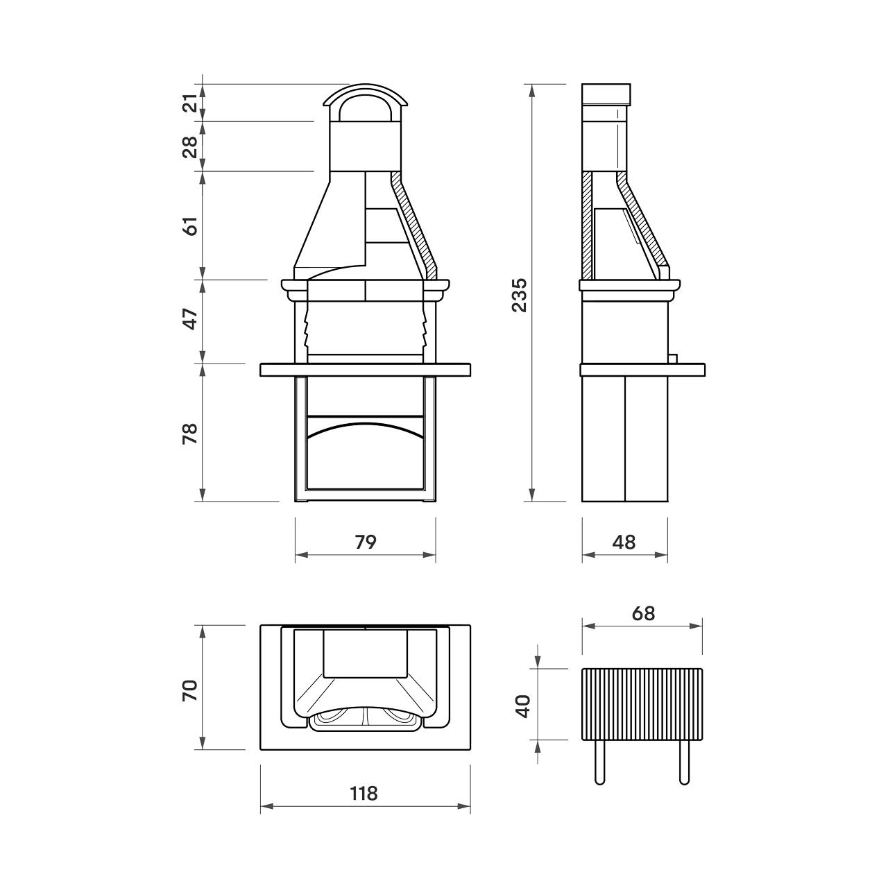 Grillkamin Palazzetti Salina 3