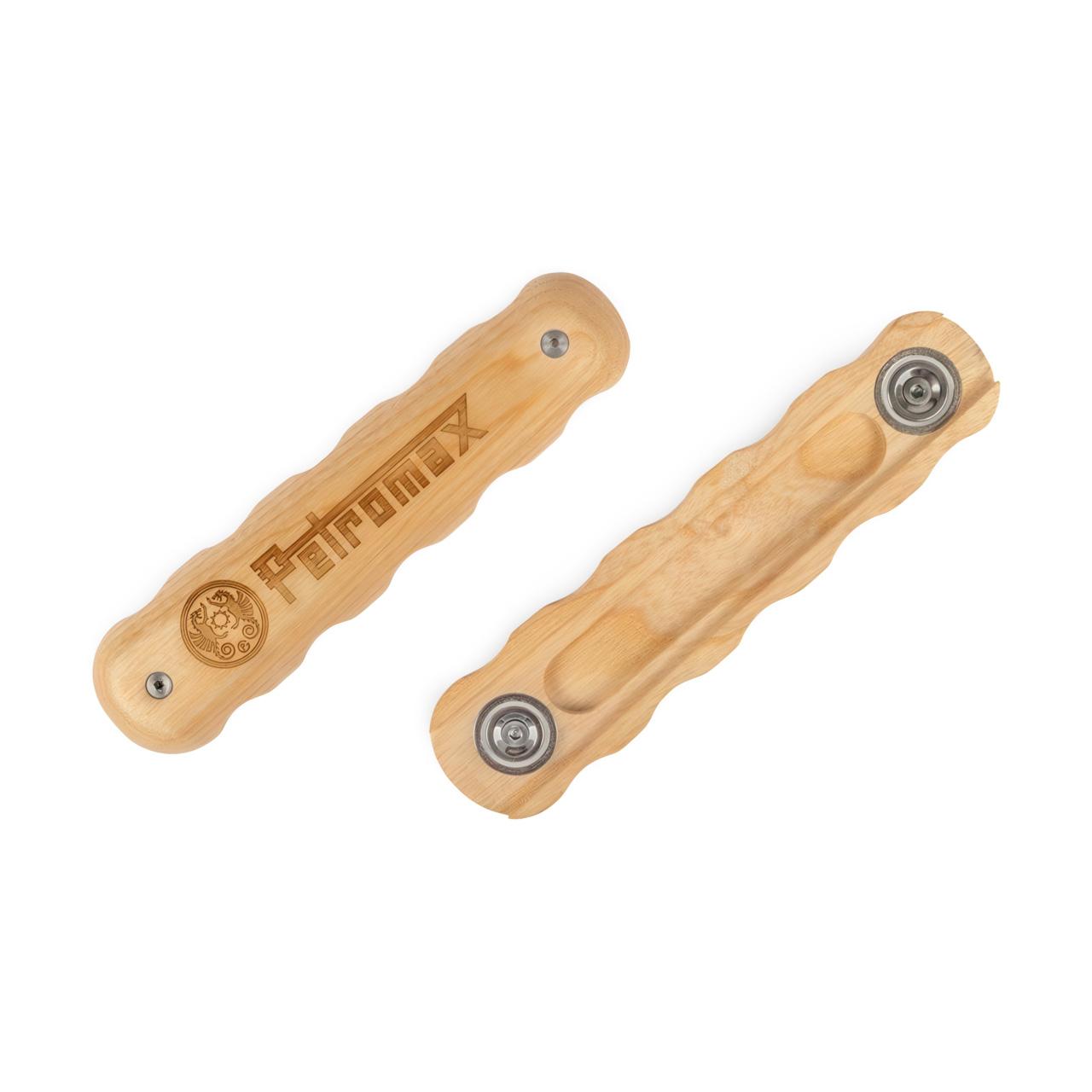 Holzgriff für Petromax schmiedeeiserne Pfannen, ergonomische Form & passgenauer Sitz