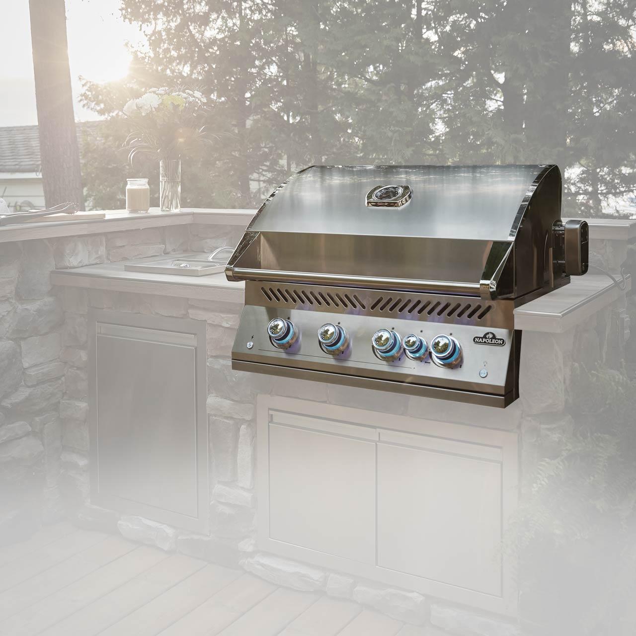 Napoleon Einbau Gasgrill 700-Series 32 Zoll BIG32RBPSS-1 für Outdoorküche, inkl. Drehspieß