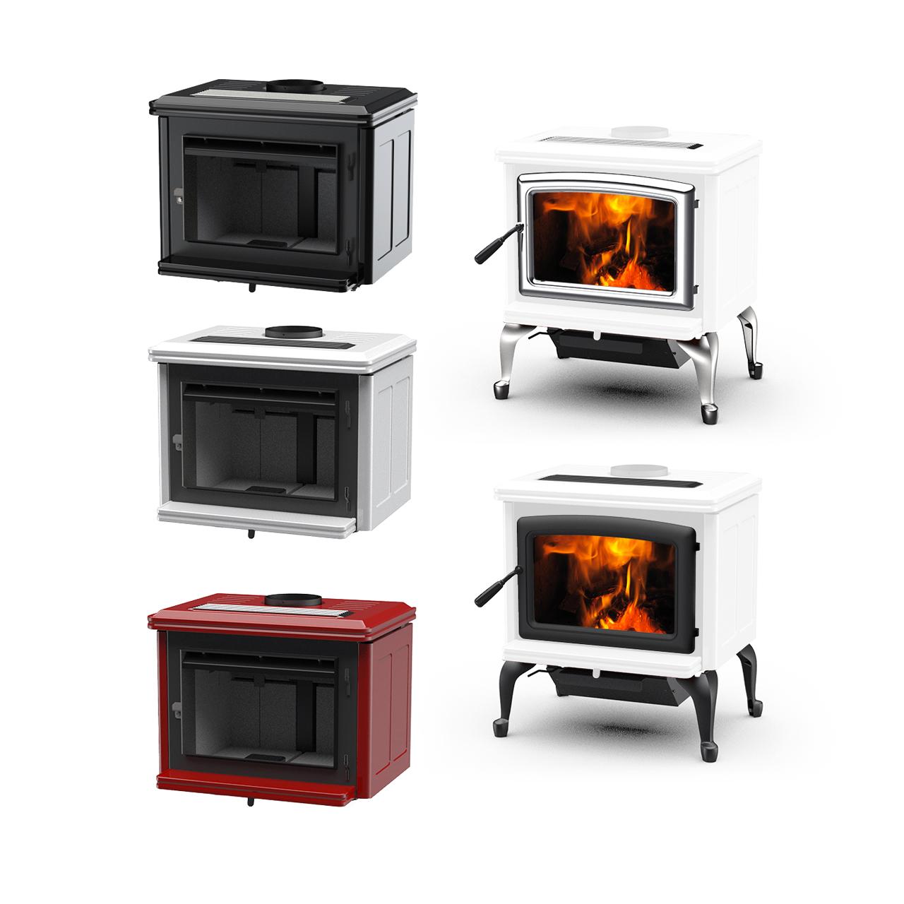 Kaminofen Pacific Energy Vista Classic LE 11 kW - Ausführung: Rot