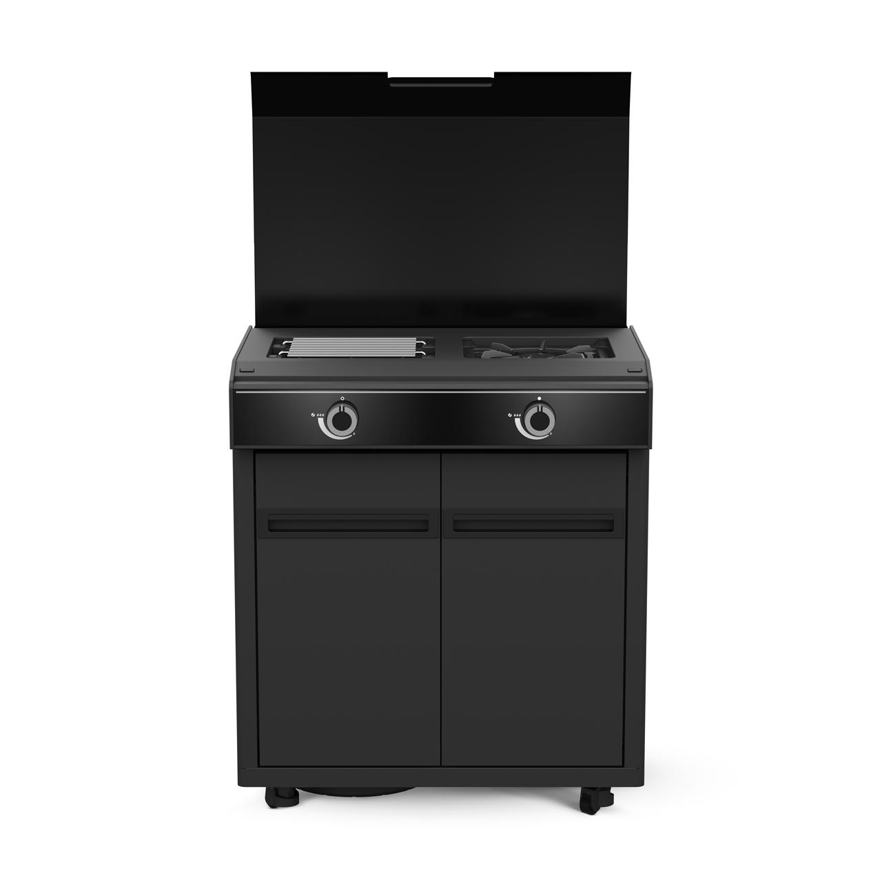 Outdoorküche Outdoorchef Heat X-415/245 - Arbeitsplatte: Holzoptik (HPL Eiche)