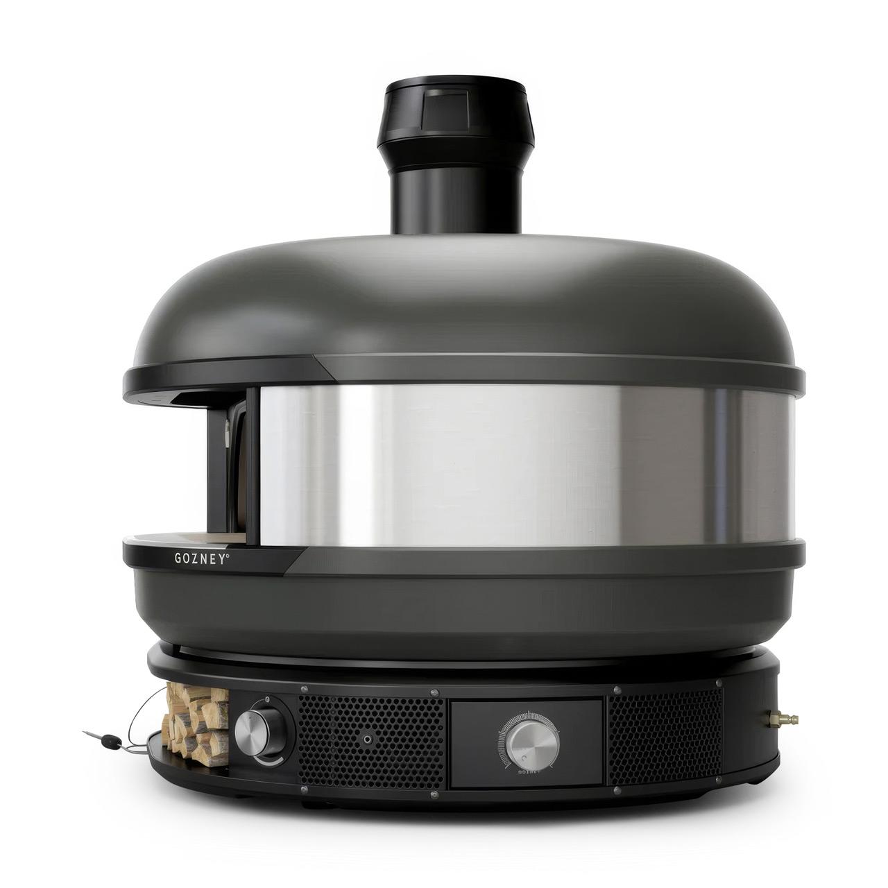Ausstellungsstück - Pizzaofen Gozney Dome Off Black Dual-Fuel Bundle inkl. Gestell & Dampfinjektor (kein Versand)