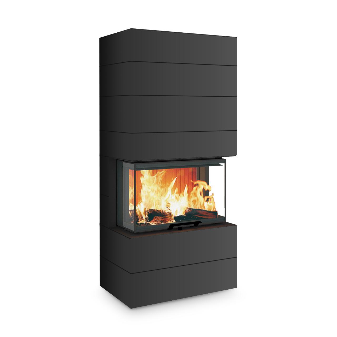 Kaminofen Neocube P20 Black & White Edition 8,5 kW - Ausführung: P20 Nero satin