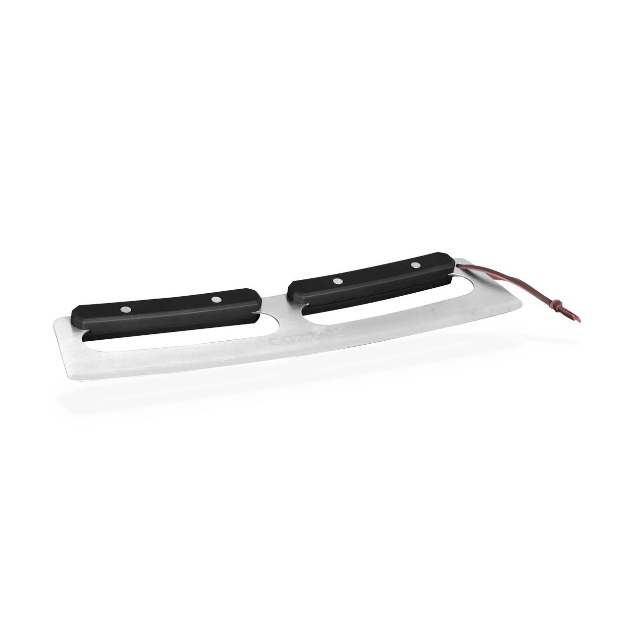 Pizzaofen Zubehör Cozze Pizza Cutter 32cm Wiegemesser, Edelstahl Pizzaschneider