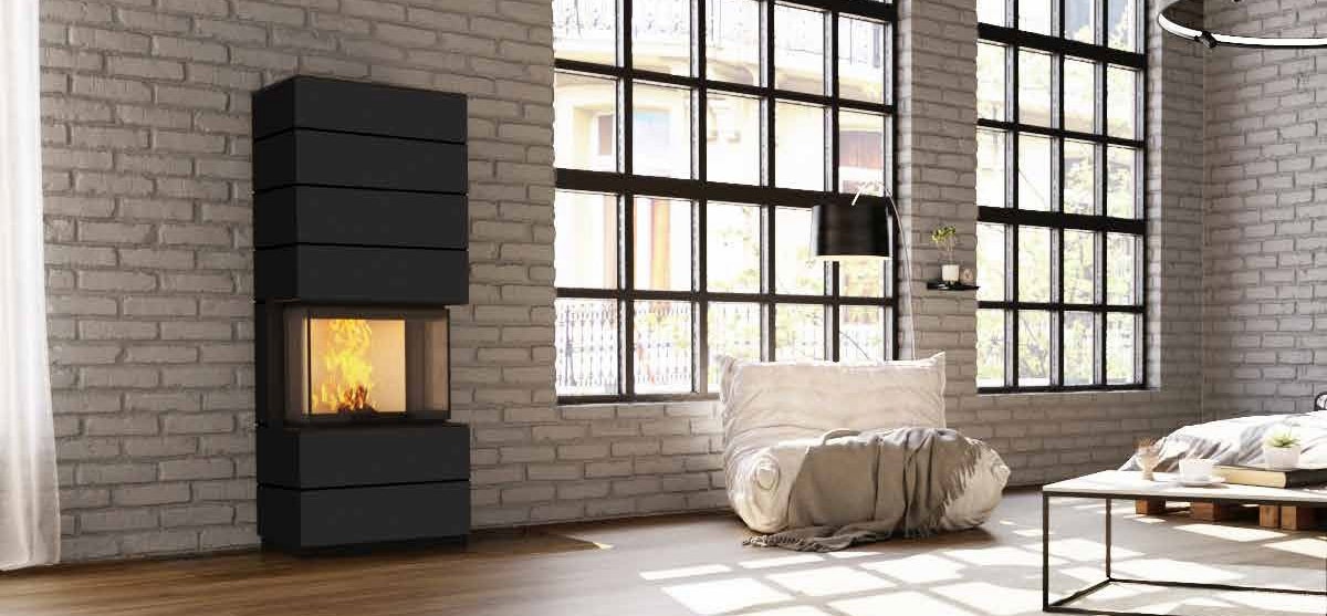 Kaminofen Neocube P10 Montagebeispiel
