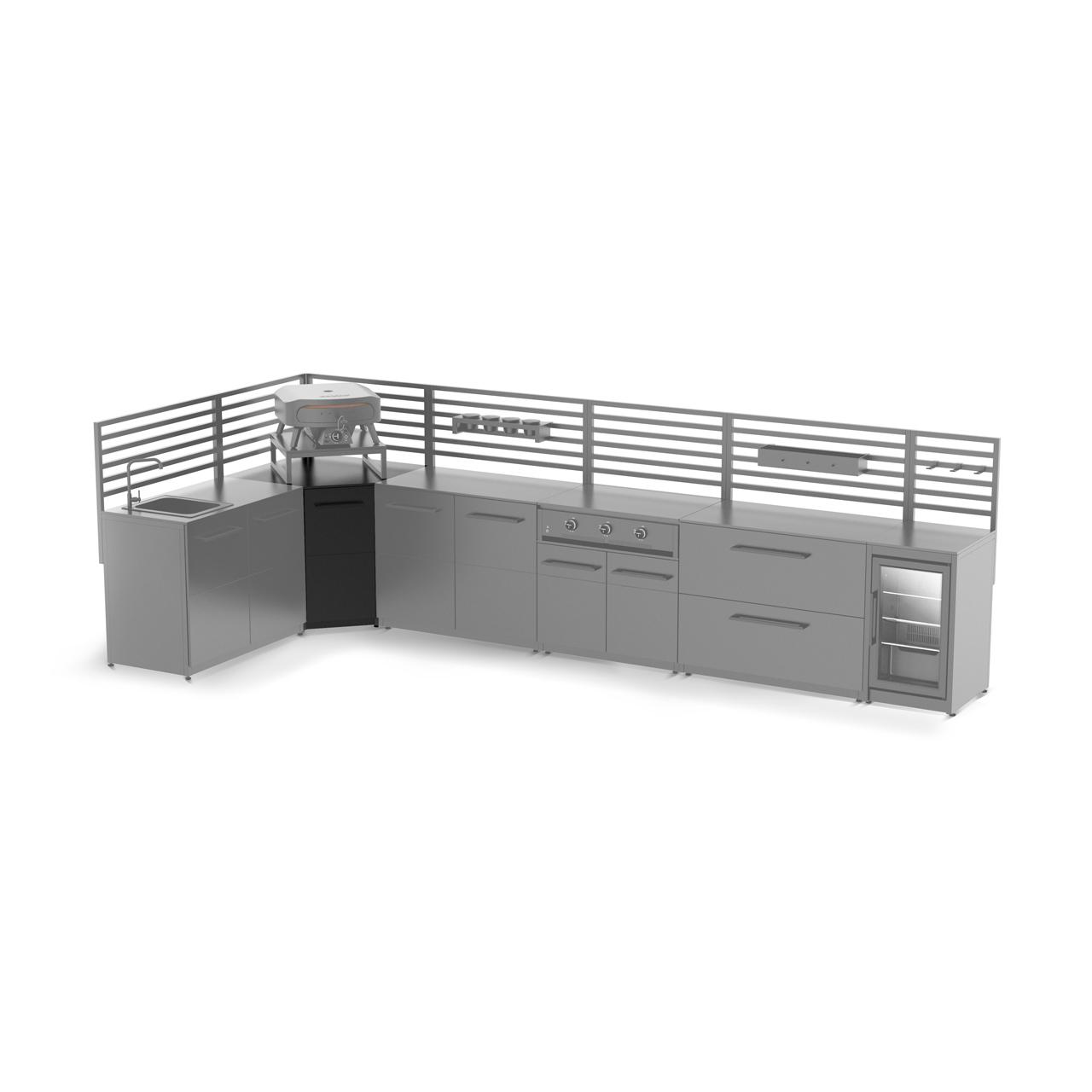 Outdoorküche Cozze Elements Eckmodul für Außenküche