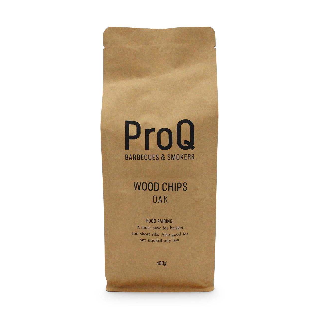 Räucherzubehör ProQ Räucherchips 400 g, Wood Chips in verschiedenen Sorten - Sorte: Eiche, 400 g
