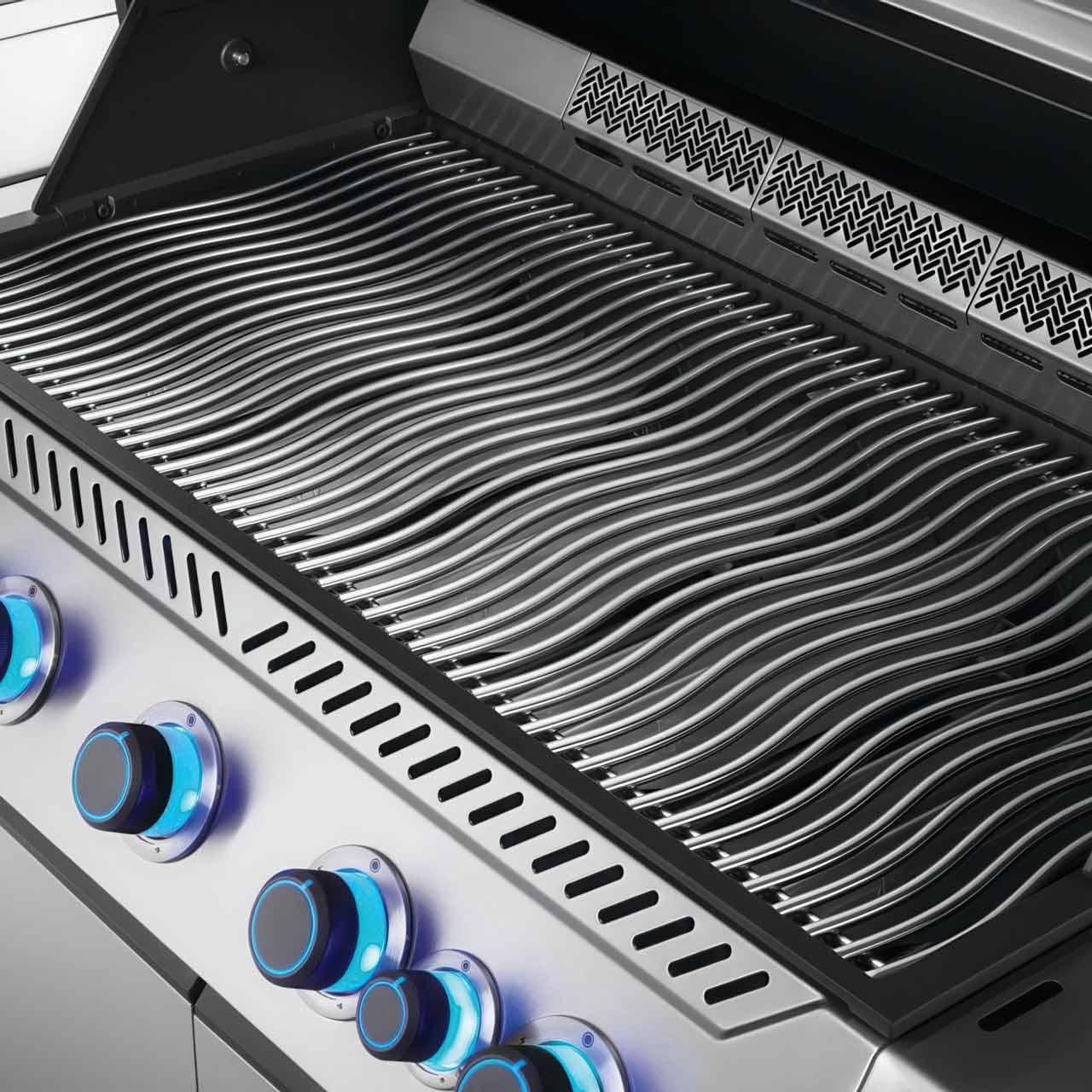 Gasgrill Napoleon Prestige 665 Connected Edelstahl mit SIZZLE ZONE und Heckbrenner (2026) Bundle inkl. 2 Unterschränke