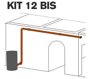 Kit 12 BIS (Für die Warmluftverteilung Ø 8 cm)