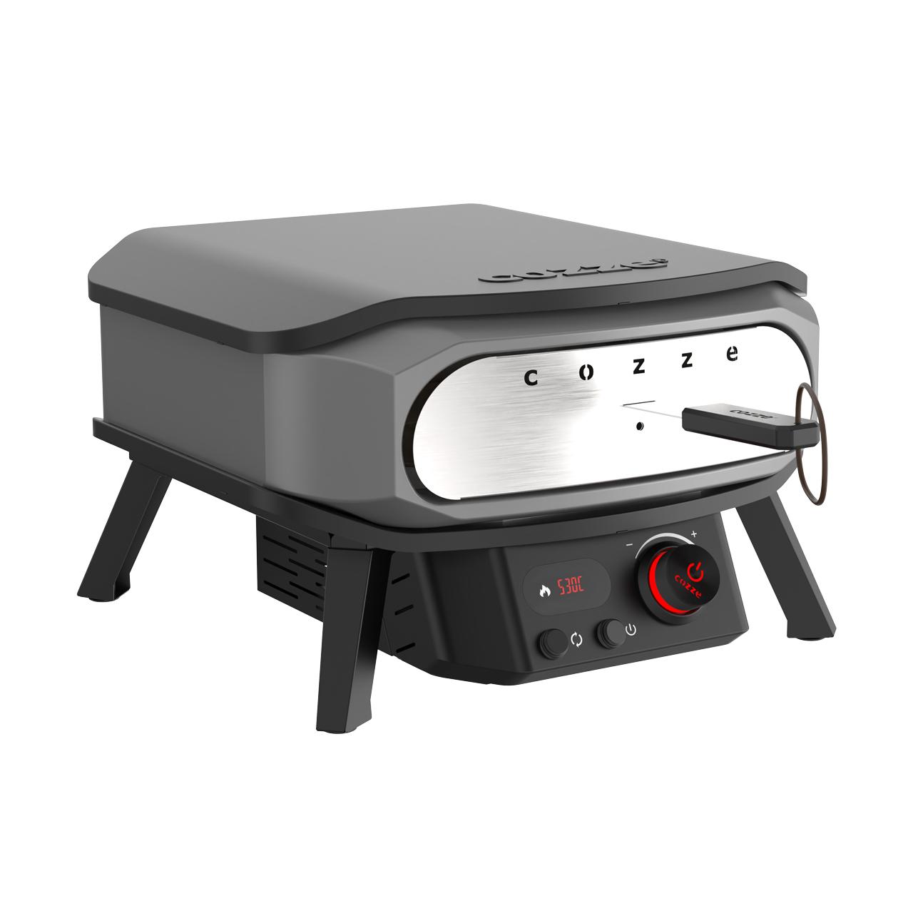 Elektro Pizzaofen Cozze 13 Zoll Premium Rotate 2200 W inkl. drehbarer Pizzastein & Hitzeschild