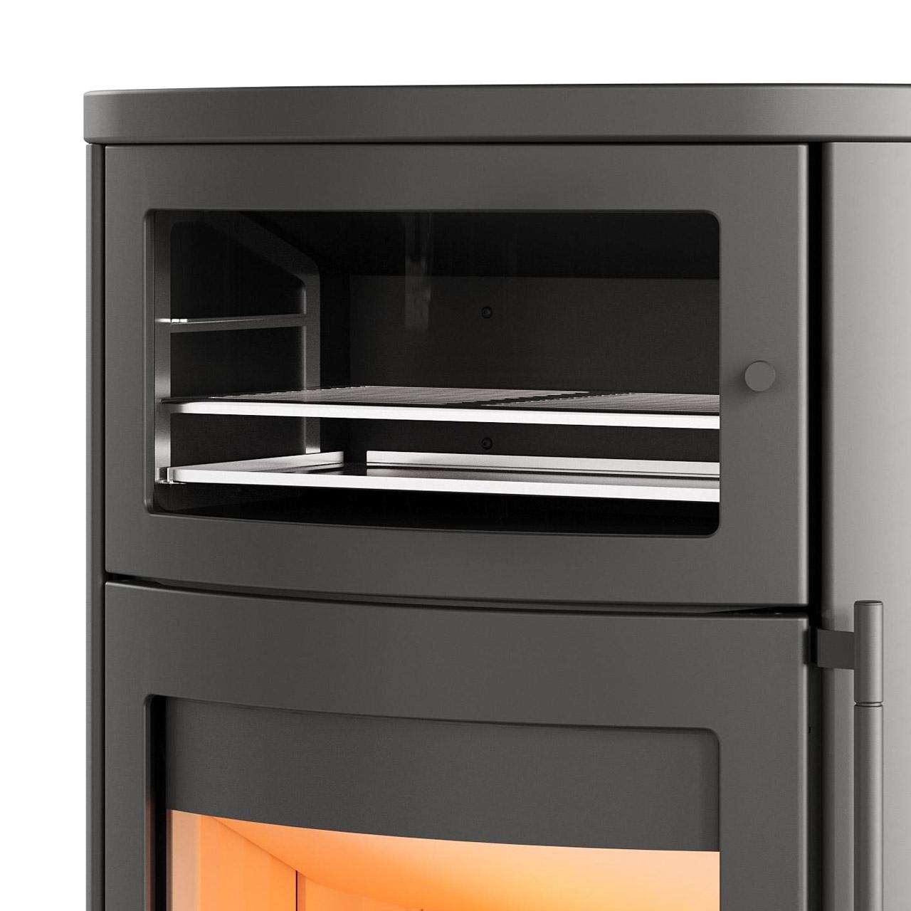 Kaminofen Lotus Jubilee 35 Stahl mit Warmhaltefach 7,1 kW