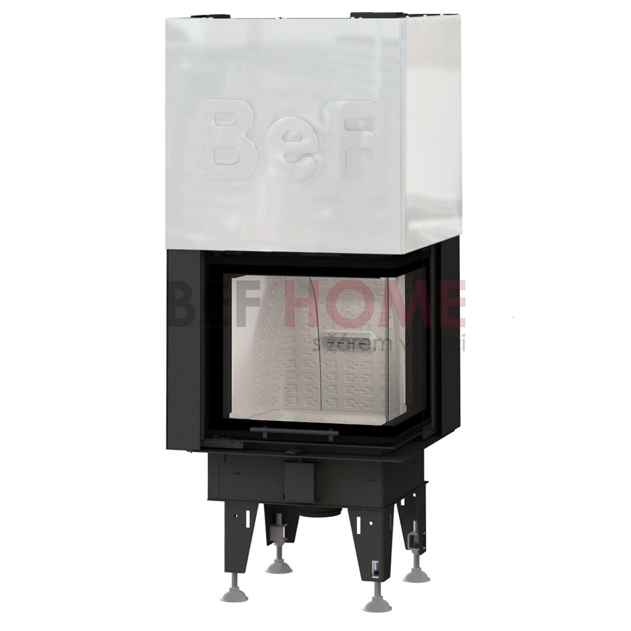 Kamineinsatz BeF Therm V 6 CP/CL 6 KW - Ausführung:  CP Seitenfenster rechts